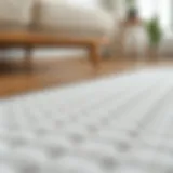 Close-up of Anti-Slip Texture Textured surface of an anti-slip cushion mat
