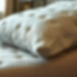 Luxurious pillow top mattress cover showcasing plush texture