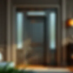 A robust steel door showcasing its elegant design and finish