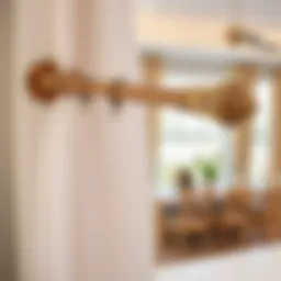 Elegant curtain rod design showcasing craftsmanship
