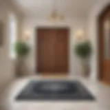 Elegant doormat enhancing the charm of an entryway