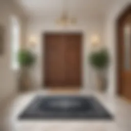 Elegant doormat enhancing the charm of an entryway