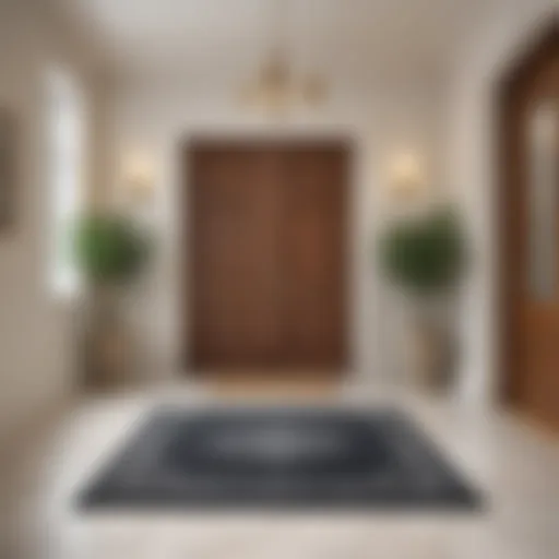 Elegant doormat enhancing the charm of an entryway