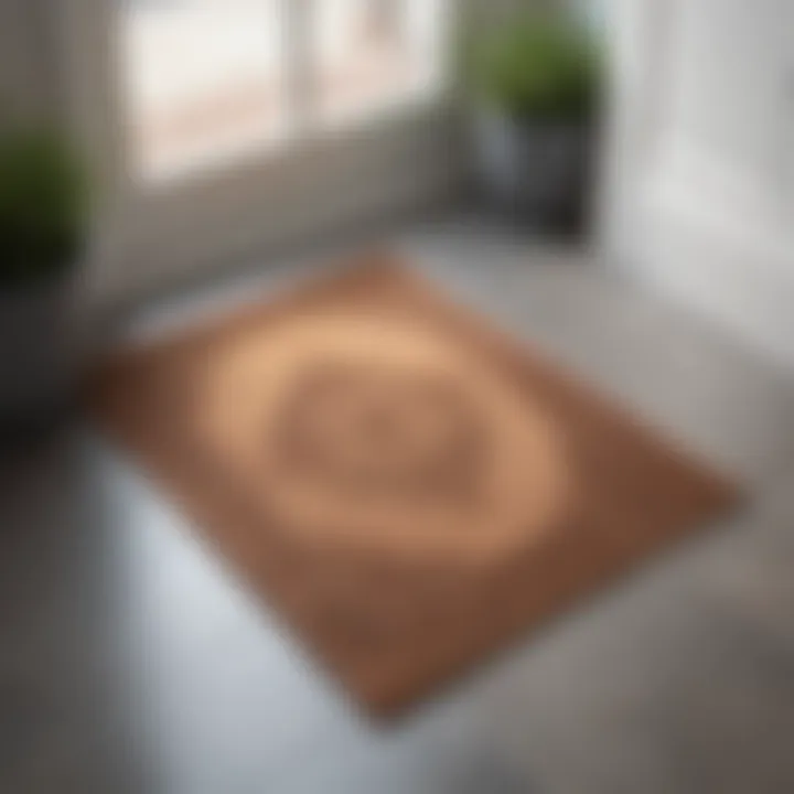 Welcoming Atmosphere with Well-Maintained Doormat A well-maintained doormat contributing to a welcoming atmosphere