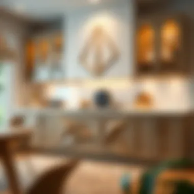 Stylish base cabinet doors featuring unique geometric patterns