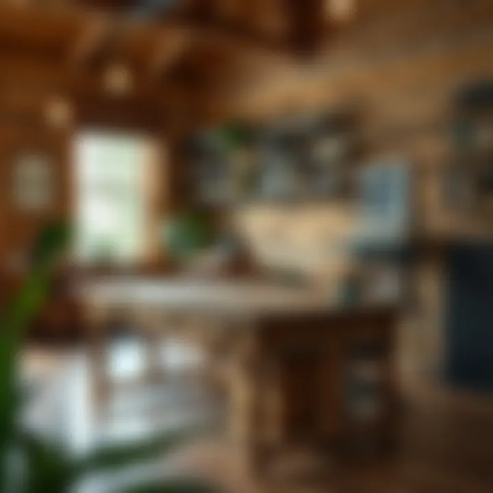 Stylish Wooden Desk Craftsmanship Stylish wooden desk showcasing craftsmanship