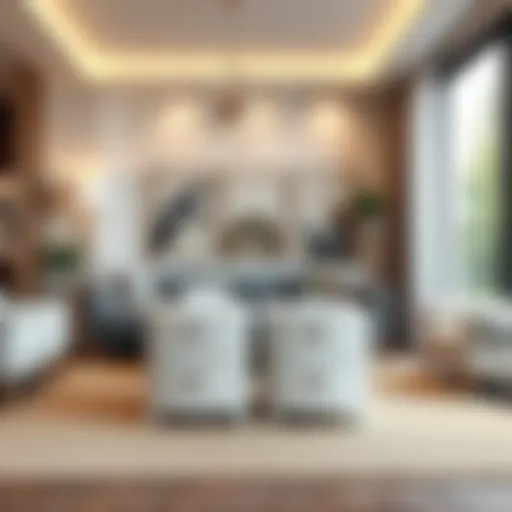 Elegant Organization in a Contemporary Space Stylish two drawer plastic storage bins in a modern living room