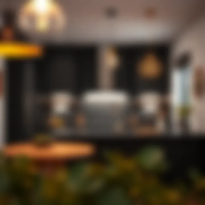 Modern Kitchen Pendant Styles Modern kitchen showcasing various pendant styles and materials