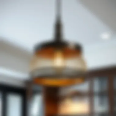 Unique Pendant Light Design Close-up of a unique pendant light design with intricate details