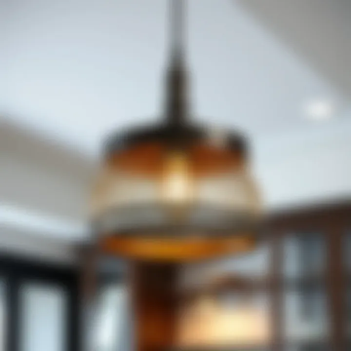 Unique Pendant Light Design Close-up of a unique pendant light design with intricate details