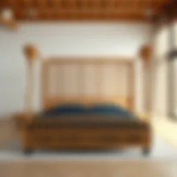 Intricate woven wood design showcasing craftsmanship