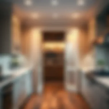 Installation of frosted pantry doors