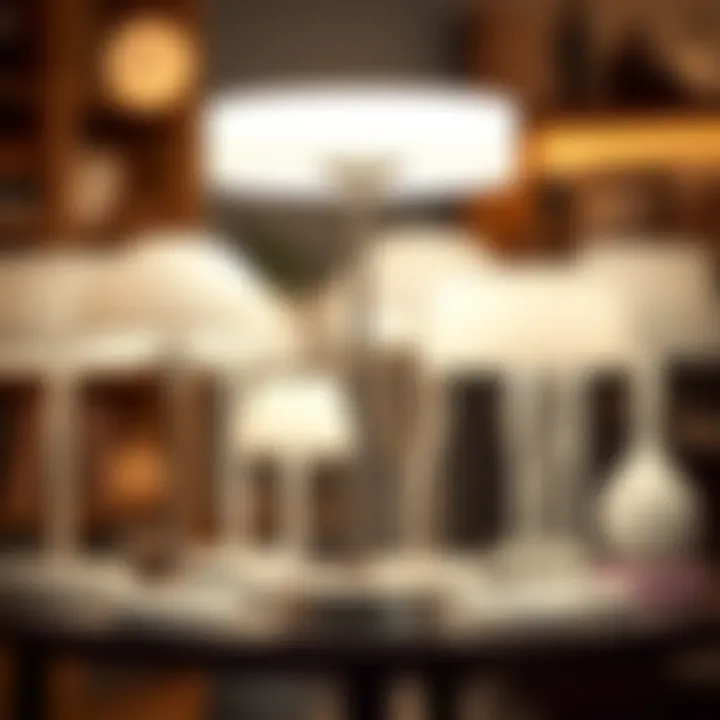 Variety in Design: Selecting Your Perfect Lamp Different models of white USB table lamps displayed together