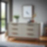 Sleek Design of the Trysil Dresser A stylish Trysil dresser showcasing its sleek design and smooth finish