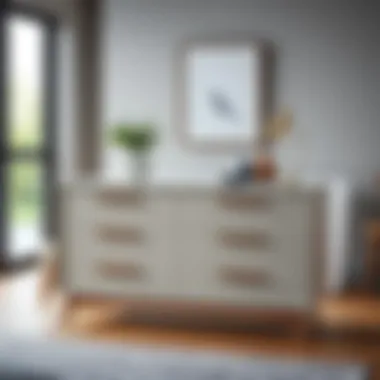 Sleek Design of the Trysil Dresser A stylish Trysil dresser showcasing its sleek design and smooth finish