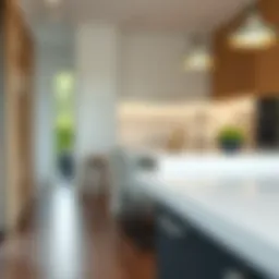 Elegant heavy duty cabinet legs in a modern kitchen setting