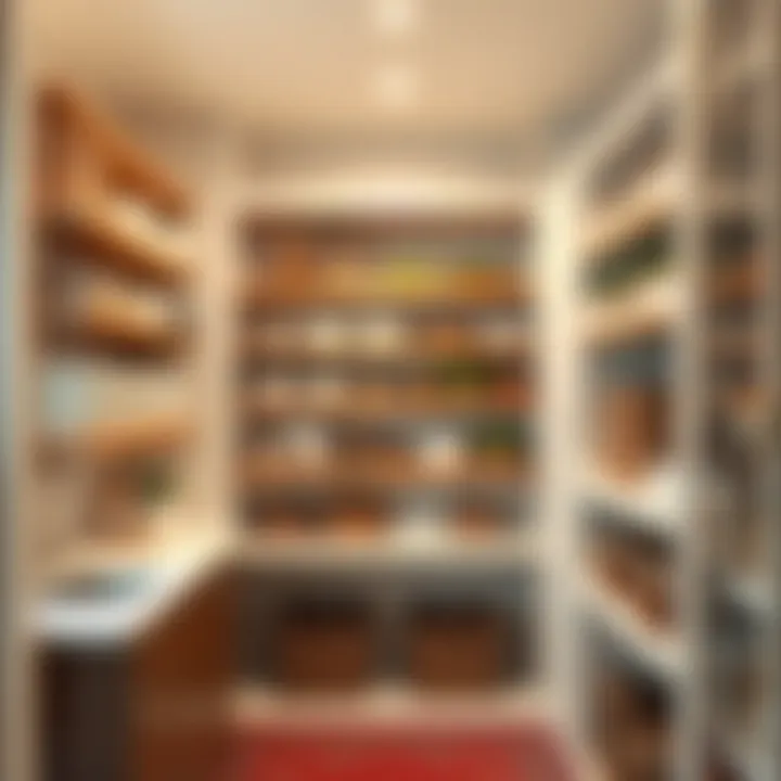 Open Shelving for Modern Pantry Design Stylish pantry organization with open shelving