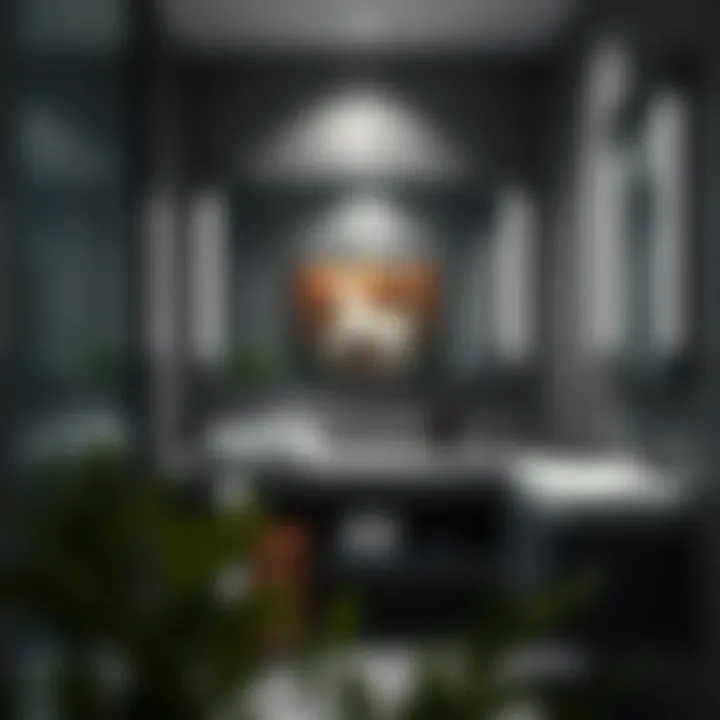 Functional Aesthetics: Mirrors in Bathrooms A modern bathroom with sleek mirrors enhancing the overall aesthetic and functionality.