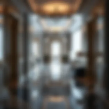 Creating Depth in Hallway Spaces An elegant hallway featuring a series of mirrors that create an illusion of depth and space.