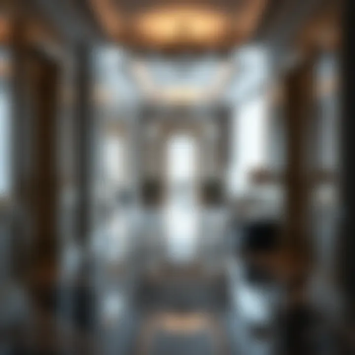 Creating Depth in Hallway Spaces An elegant hallway featuring a series of mirrors that create an illusion of depth and space.