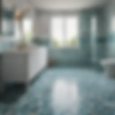 Maintaining the Beauty of Peel and Stick Tiles in Your Bath Maintenance tips for peel and stick tiles in a vibrant bathroom setting