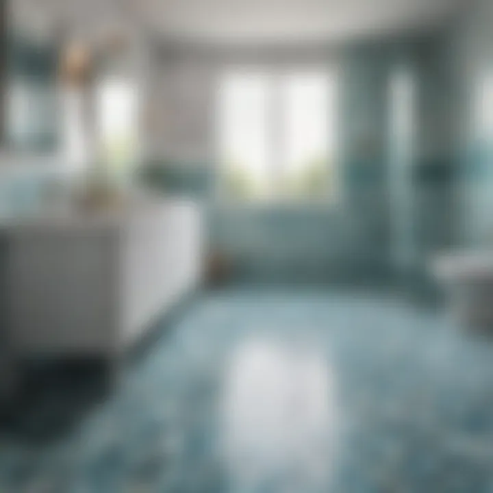 Maintaining the Beauty of Peel and Stick Tiles in Your Bath Maintenance tips for peel and stick tiles in a vibrant bathroom setting