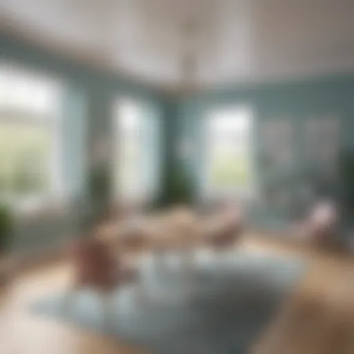 Thoughtfully designed social work office space with calming colors