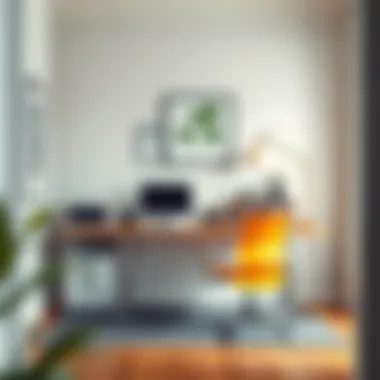 Maximize Productivity with an Organized Desk Layout Functional desk layout promoting productivity