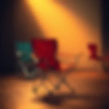 Materials That Matter Durable materials showcasing the strength of lightweight folding chairs