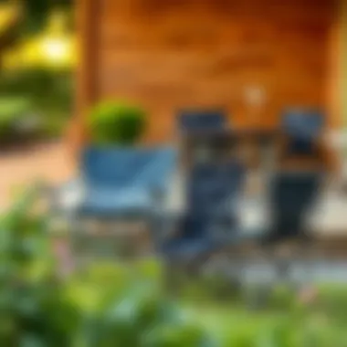 Diverse Styles for Every Occasion A variety of folding chair styles arranged in an outdoor setting