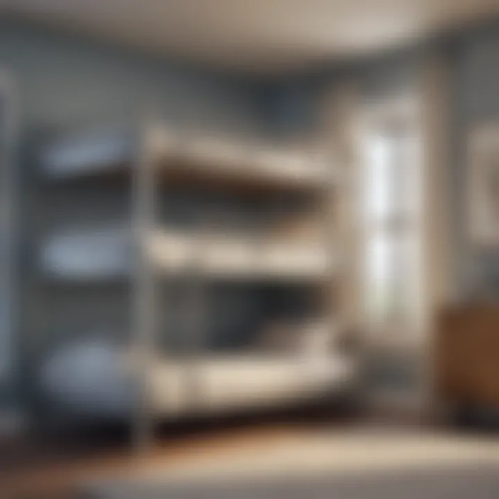 Bunk Bed Width Comparison Detailed diagram showcasing various bunk bed widths