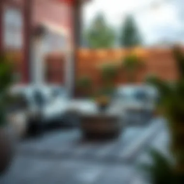 Creating a Cozy Patio with Stylish Mats Stylish 6 x 9 mat in a cozy patio setting